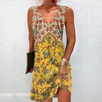 Stunning Print Sleeveless Mini Dress