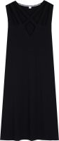 Groovy Sleeveless Plain Black Mini Dress