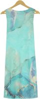 Ocean Blue Seafoam Marble Mini Dress