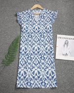 Shift Gears Printed Dress