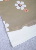 Retro Flower Coffee Brown Button Front Twofer Dress