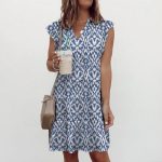 Shift Gears Printed Dress