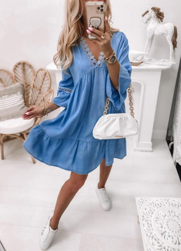 Go Wherever You Go Blue Dress